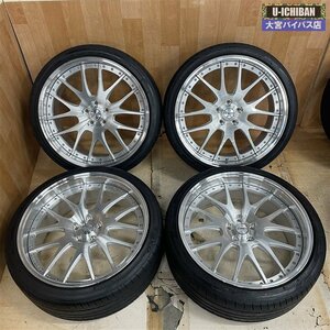 鍛造 TWS エクスリート 107M 21インチ 9J +34 +26 5H 114.3 TOYO C1S 245/35R21 96W アルファード ヴェルファイア ハリアー RAV4等 ▼004