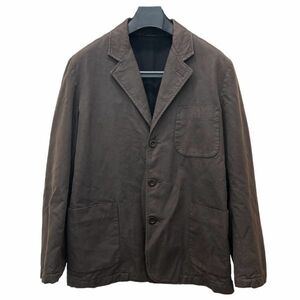 【即決】 シーピーカンパニー C.P.COMPANY テーラード ジャケット ブレザー コットン ウール カシミヤ ブラウン 48 イタリア製 ミリタリー