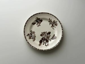 良品　フランス　アンティーク　皿　mile Bourgeois エミール・ブルジョワ　　/ 　　桜の平皿プレート