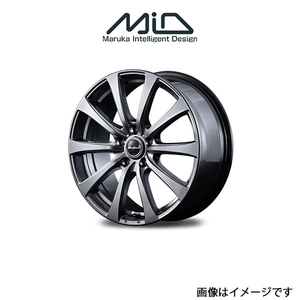 MID ユーロスピード NEW G10 アルミホイール 1本 ムーブ L150/L160(13×4J 4-100 INSET43 メタリックグレー)EUROSPEED