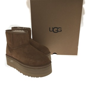 △△ UGG アグ ショートブーツ 厚底 Australia Classic Mini Platform やや傷や汚れあり