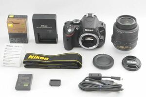 [美品] Nikon ニコン D5100 + 18-55mm VR レンズ #1417AB
