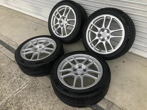 売り切り　三菱　純正　ランサーエボリューション　CT9A ランエボ　Ⅸ 9 アルミホイール　タイヤ ４本　セット235/45r17 235-45-17