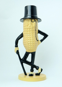 1円 新品 MR.PEANUT コインバンク 貯金箱 ミスターピーナッツ ヴィンテージ風 アメリカンインテリア ステッカー付 ガレージ 世田谷ベース