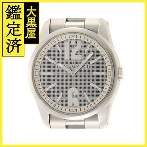 BVLGARI ブルガリ ソロテンポ ST42S SS クオーツ メンズ グレー【430】2148103545078