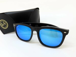 ◆美品◆RayBan レイバン◆RB4260D 601/55◆サングラス◆ブラック シルバー金具◆ミラーレンズ◆セルフレーム◆ケース付き◆A4917