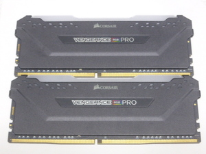 メモリ デスクトップ用 メモリ CORSAIR VENGEANCE RGB PRO DDR4-3600 PC4-28800 16GBx2枚 合計32GB CMW32GX4M2D3600C18 起動確認済みです