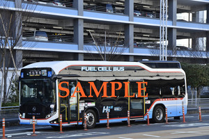 D-21【バス写真】L版２枚　京浜急行バス　燃料電池バス