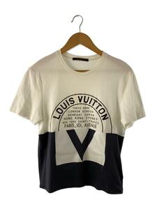 LOUIS VUITTON◆Tシャツ/S/コットン/WHT/RM161M CMS H9Y04W