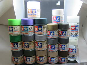 タミヤカラー アクリル塗料(ミニ)・溶剤など セット プラモデル用塗料