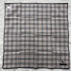 新品 未使用 BURBERRY バーバリー ハンカチ ノバチェック 黒枠