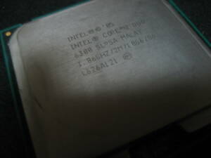 Intel Core 2 Duo E6300_1.86GHz/2M/1066MHz/TDP 65W（対応ソケット：LGA775）：　中古・動作品