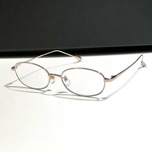 美品◆nose free NOF-103 眼鏡市場 ノーズフリー メガネ フレーム 度入りレンズ 21Ｃ 52□16-154