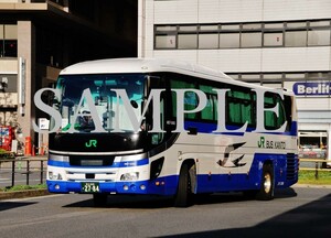 D【バス写真】L版１枚　JRバス関東　セレガ　京都駅