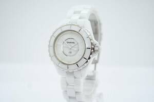 【美品 保障付 動作確認済】CHANEL J12 White Phantom H3442 Limited to 2000 Ladies シャネル ホワイトファントム 10周年記念モデル #T200