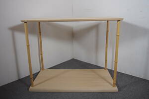 【美品】 木製 竹台子 台子 組立式 茶道具 茶棚 B-26