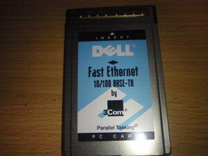 DELL-3-1　DELL製3Com Fast Ethernet 10/100 Base-tx PC Card　3CCFE575CT-D