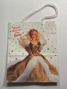 Vintage Hallmark Barbie Happy Holidays Christmas Gift Bag (11” x 8.5”) *1995* 海外 即決