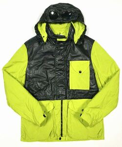 新品「C.P. COMPANY」“07CMOW041A/Garment-Dyeing Goggle Jacket” 中綿 ナイロンジャケット Yellow SIZE:50 ルーマニア製