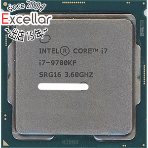 【中古】Core i7 9700KF 3.6GHz LGA1151 95W SRG16 [管理:1050016962]