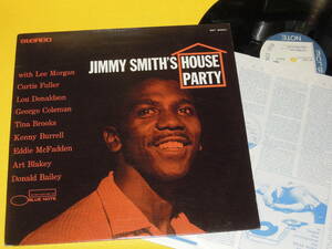 JIMMY SMITH HOUSE PARTY ジミー・スミス US盤 DMM LP レコード BST 84002 ブルーノート BLUE NOTE Lee Morgan Kenny Burrell Tina Brooks