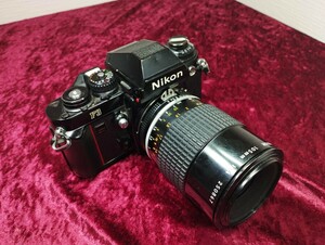 【委託品】 Nikon F3 Micro-NIKKOR 105mm f4 シャッターOK 速度変化有り フィルムカメラ ニコン レンズ付き 1円スタート売り切り一眼レフ