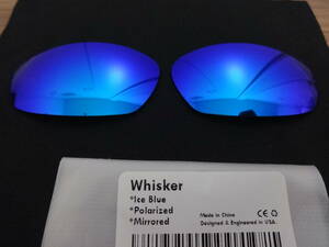 ★オークリー WHISKER/ ウィスカー用 カスタム偏光レンズ ICE BLUE Color Polarized 新品 
