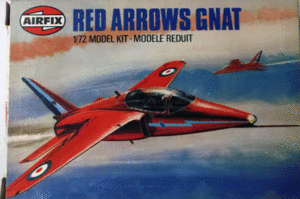 AIRFIX/1/72/イギリス空軍レッドアローズ・アクロバットチーム・ホーカー・シドレー・ナット戦闘機/未組立品