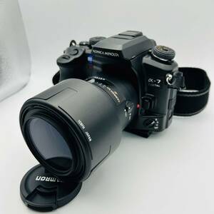 【⑤】KONICA　MINOLTA　ミノルタ　a-7　デジタル　カメラ　レンズ　TAMRON　90mm　中古品　保管品