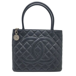 シャネル CHANEL 復刻トート A01804 キャビアスキン トートバッグ メンズ 中古