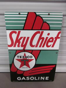 TEXACO sky chief　テキサコ　ホーロー看板　世田谷ベース　オイル　ガレージ