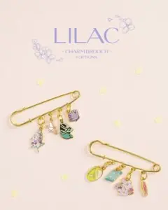 IU LILAC チャームブローチ