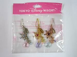 TDR ミッキーマウス 雪の結晶 ストラップ3種セット TOKYO DISNEY RESORT 東京ディズニーリゾート Mickey Mouse snow crystal STRAP