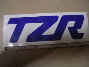 ヤマハ　TZR250　TZRステッカー　大　青　3MA　1KT　TZR50　125　アンダー　シートカウル