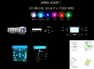 3216 LEDチップ　アイスブルー 5個セット！ Chip LED SMD