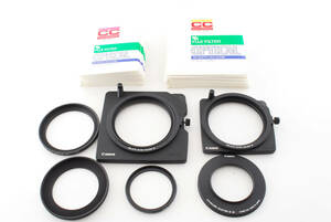 ★☆ FUJIFILM FUJIFILTER OPTICAL TRY ACETYL CELLULOSE 7.5×7.5cm 18枚　10×10cm　15枚　アダプター付き ＃2743 ☆★