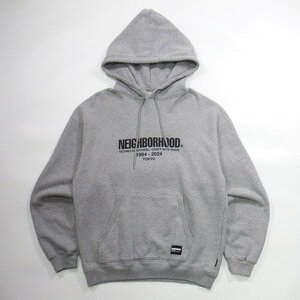 美品 NEIGHBORHOOD CLASSIC SWEAT PARKA LS M GREY 241FPNH-CSM04 ネイバーフッド パーカー グレー