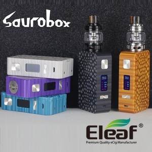 VAPE 人気　ELEAF【正規品】Saurobox Resin 220W TC kit with ELLO Duro　Amber 新品　未開封 