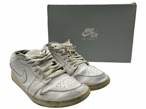 NIKE ナイキ 553558-112 Air Jordan 1 Low White/White ナイキ エアジョーダン1 ロー ホワイト/ホワイト スニーカー メンズ 28cm 靴