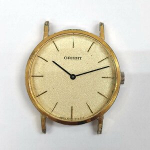 ORIENT オリエント OJ290404-90 手巻き ゴールド文字盤 稼動品 メンズ 腕時計 アンティーク