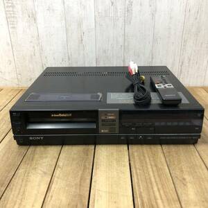 ＊【通電OK】SONY SL-HF3 ビデオカセットレコーダー リモコン付 ビデオデッキ 映像機器 ハイバンド Betamax ソニー 動作未確認