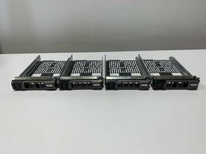 A20000)Dell 3.5インチ SAS 3TB 7.2K HDDマウンター 現状品4基セット