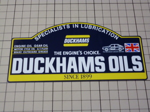 DUCKHAMS MOTOR OIL ステッカー (154×73mm) ダッカムス モーター オイル