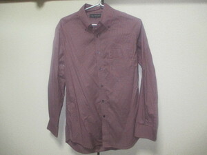 M■FINE CLOTH SHIRT★長袖シャツ★チェック★used 送185