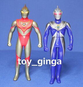 即決ウルトラヒーローシリーズ ニセウルトラマンガイア＆ニセウルトラマンアグル 中古品