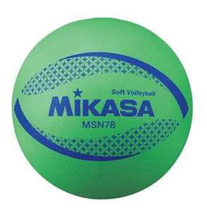 MIKASA ソフトバレーボール 円周78cm 検定球 MSN78-G グリーン