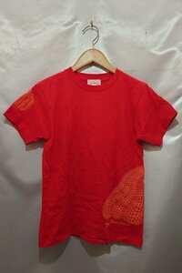 Yayoi Kusama 草間彌生 かぼちゃ 南瓜 サイドプリント アート Tシャツ ユニセックス サイズXS レッド 赤 トップス