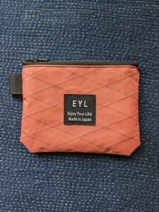 EYL mini wallet "One Shot" X-Pac Coral/UL/山と道/ウルトラライト/トレラン