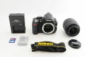 [美品] Nikon ニコン D3100 + 18-55mm レンズ #1155AB