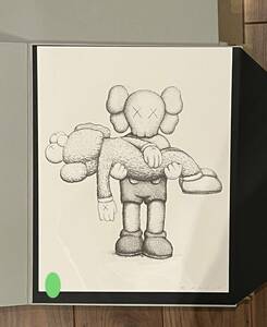 KAWS カウズ シルクスクリーン ED750 GONE直筆サイン 新品 付属品全完備 サイン本付　真作保証　村上隆　BANKSY FUTURA Supreme Gonz Kyne